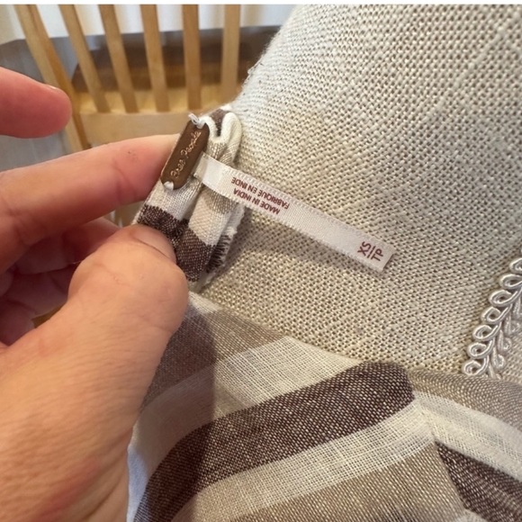 Free People Linen Stripe Dress - Picture 4 of 7